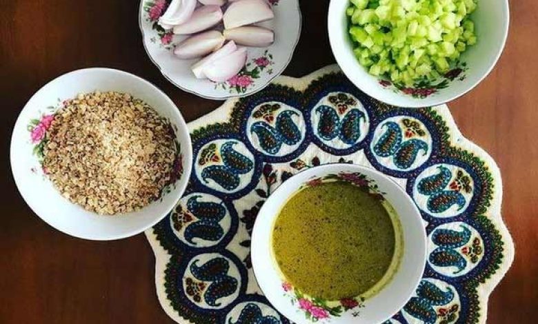 قاتق بنه غذای محلی کیش